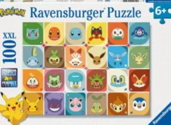Ravensburger - Pokémon Multicharacter Puslespil - 100 Xxl Brikker