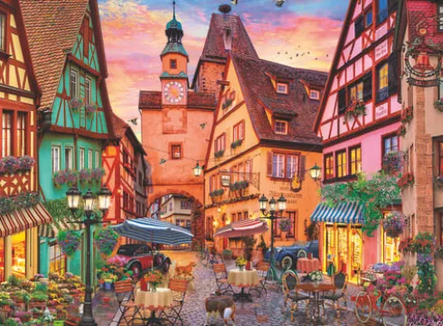 Ravensburger Puslespil - Bayersk Romantik - 500 Brikker