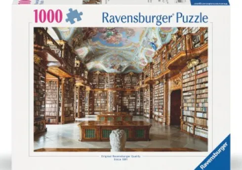 Ravensburger Puslespil - 1000 Brikker - Bibliotek St. Florian Kloster