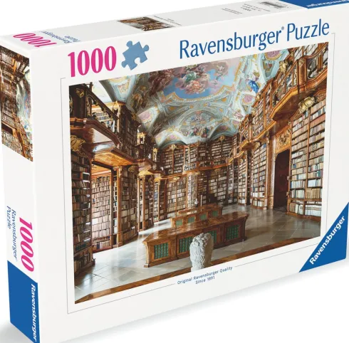 Ravensburger Puslespil - 1000 Brikker - Bibliotek St. Florian Kloster