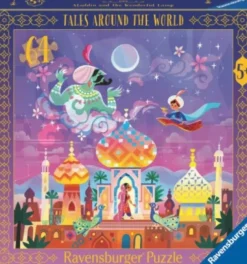 Ravensburger Puslespil - 64 Brikker - Aladdin Og Den Magiske Lampe