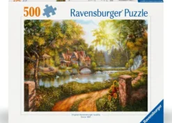 Ravensburger Puslespil - 500 Brikker - Hytte Ved Åen
