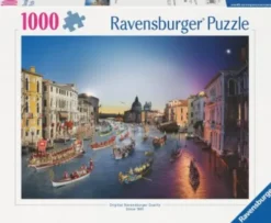 Ravensburger Puslespil - 1000 Brikker - Venedig Dag Og Nat