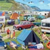 Ravensburger Puslespil - Camping And Caravanning - 1000 Brikker