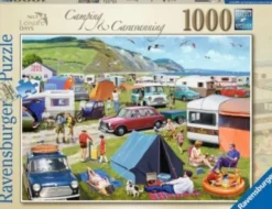 Ravensburger Puslespil - Camping And Caravanning - 1000 Brikker