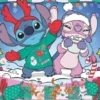 Ravensburger Puslespil - Disney Stitch Jul - 100 Brikker