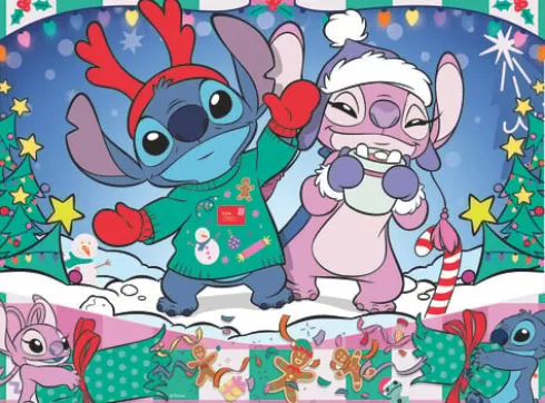 Ravensburger Puslespil - Disney Stitch Jul - 100 Brikker
