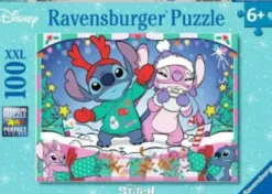 Ravensburger Puslespil - Disney Stitch Jul - 100 Brikker