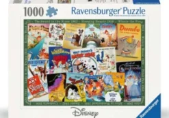 Ravensburger Puslespil - Disney Vintage Movie Poster - 1000 Brikker