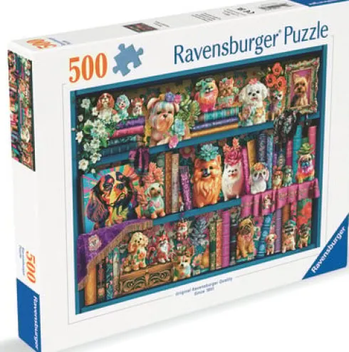 Ravensburger Puslespil - Dyrebare Porcelæn Hvalpe - 500 Brikker