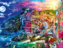 Ravensburger Puslespil - Farverige Cinque Terre - 2000 Brikker
