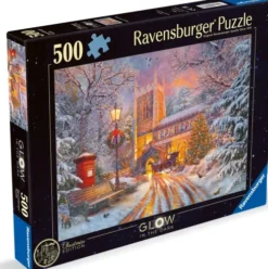 Ravensburger Puslespil - Glow In The Dark - Magisk Jul - 500 Brikker
