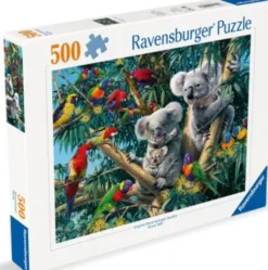 Ravensburger Puslespil - Koalas In A Tree - 500 Brikker