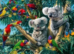Ravensburger Puslespil - Koalas In A Tree - 500 Brikker