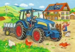 Ravensburger Puslespil - Maskiner På Landet - 2X12 Brikker