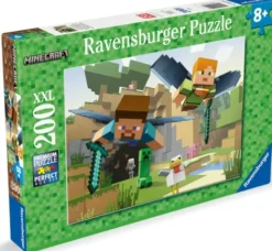 Ravensburger Puslespil - Minecraft - Xxl - 200 Brikker