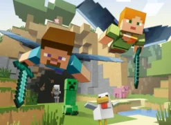 Ravensburger Puslespil - Minecraft - Xxl - 200 Brikker