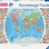 Ravensburger Puslespil - Political World Map - 1000 Brikker
