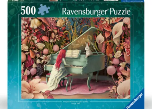 Ravensburger Puslespil - Rabbit Recital - 500 Brikker