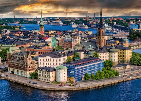 Ravensburger Puslespil - Stockholm Sweden - 1000 Brikker