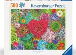 Ravensburger Puslespil - Sukkulent Kærlighed - 500 Brikker