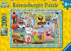 Ravensburger Puslespil - Svampebob Firkant - Xxl - 200 Brikker