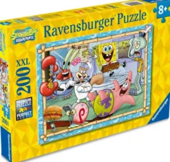 Ravensburger Puslespil - Svampebob Firkant - Xxl - 200 Brikker