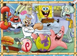 Ravensburger Puslespil - Svampebob Firkant - Xxl - 200 Brikker