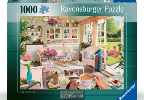 Ravensburger Puslespil - The Tea Shed - 1000 Brikker