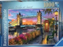 Ravensburger Puslespil - Tower Bridge At Sunset - 1000 Brikker