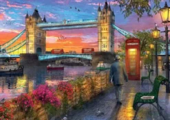 Ravensburger Puslespil - Tower Bridge At Sunset - 1000 Brikker