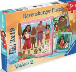 Ravensburger Puslespil - 3X49 Brikker - Disney Vaiana 2