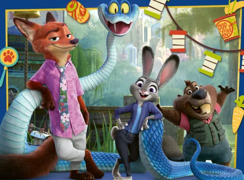 Ravensburger Puslespil - Zootropolis 2 - 100 Xxl Brikker