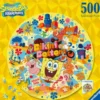 Ravensburger - Rundt Puslespil - 500 Brikker - Svampebob Firkant
