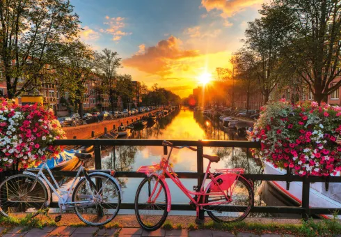 Ravensburger - Sunset In Amsterdam Puslespil - 200 Xl Brikker