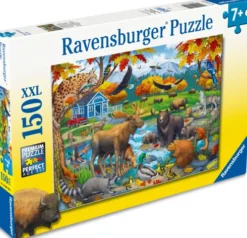 Ravensburger - Wildlife Gathering Puslespil - 150 Xxl Brikker