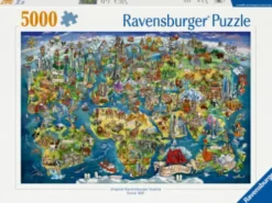 Ravensburger - World Map - Verdenskort Puslespil - 5000 Brikker