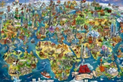 Ravensburger - World Map - Verdenskort Puslespil - 5000 Brikker