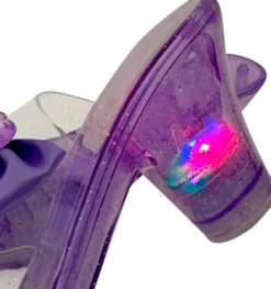 Real Uniq - Beauty Sko Med Lysende Hæle - Pink, Purple Or Blue - 18.5 CM Length, 5 CM Heel Height, 6.5 CM Width