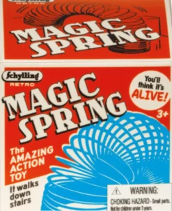 Retro Slinky Fjeder 6,5 X 6,5 - Assorteret