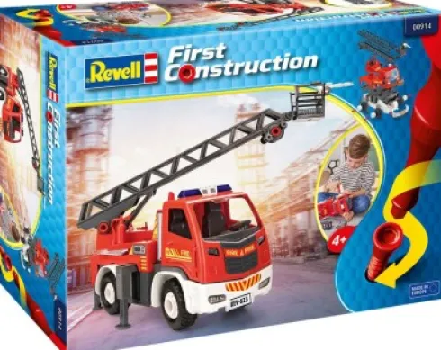 Revell First Construction - Brandbil Med Stige - 1:20