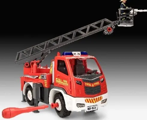 Revell First Construction - Brandbil Med Stige - 1:20