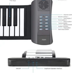 Roll Up Keyboard Med USB - Mikamax