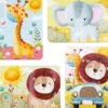Rør Og Føl Puslespil - 4 Motiver - Safari - Barbo Toys