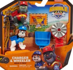 Rubble & Crew - Figur 2 Pk Charger & Wheeler