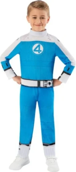 Rubies - Fantastiske 4 Børnekostume - Human Torch - Str. 110-116 CM