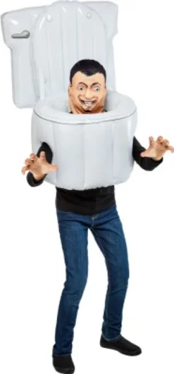 Rubies - Skibidi Toilet Blow-Up Child Costume - 6-8 Years