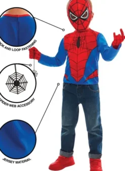 Rubies - Spiderman Kostume Sæt - 110 - 116 CM