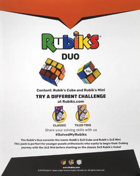 Rubik's - Duo Cube Sæt - 3X3 Og 2X2 Officielle Terninger