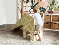 Rutsjebane I Træ - Giraf - Indendørs - Small Foot